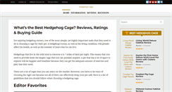 Desktop Screenshot of hedgehogcage.net